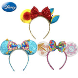 Disney Parks Beauty And Beast Aladdin Magic Carpet Mickey Mouse Ears Girls Women Hairband Party Hair-Bands Plush Toy Head Hoop
