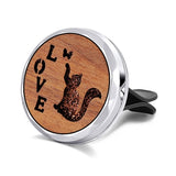 Car Air Freshener Car Perfume Diffuser Clip Car Air Auto Vent Freshener Essential Oil Perfume Locket Natural Wood C011