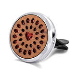 Car Air Freshener Car Perfume Diffuser Clip Car Air Auto Vent Freshener Essential Oil Perfume Locket Natural Wood C011
