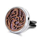 Car Air Freshener Car Perfume Diffuser Clip Car Air Auto Vent Freshener Essential Oil Perfume Locket Natural Wood C011