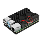 Raspberry Pi 4 Case Enclosure CNC Aluminum Cover Heatsink Cooling Fan for Raspberry Pi 4 Model B 3B 3B+