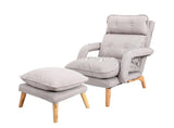 Individual Lazy Sofa Recliner Adjustable Backrest Lounge Chair Removable Washable Fabric Upholstery Floor Couch Sofa Armchair - shopwishi 