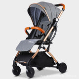 Lightweight folding baby Stroller 2 in 1 aluminum alloy can be on the airplane children baby pram