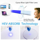 Blue Light Blocking Computer Glasses Eyebrow Frames Eyewear for Anti