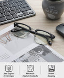 Blue Light Blocking Computer Glasses Eyebrow Frames Eyewear for Anti