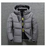 Winter Jacket Men's Quality Thermal Thick Coat Snow Red Black Parka Male Warm Outwear Fashion - White Duck Down Jacket Men