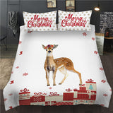 Christmas series Santa Claus Xmas printed Duvet / Quilt Cover set HD printed bed linens set queen twin bedding set 3pcs
