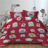 Christmas series Santa Claus Xmas printed Duvet / Quilt Cover set HD printed bed linens set queen twin bedding set 3pcs