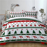 Christmas series Santa Claus Xmas printed Duvet / Quilt Cover set HD printed bed linens set queen twin bedding set 3pcs