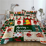 Christmas series Santa Claus Xmas printed Duvet / Quilt Cover set HD printed bed linens set queen twin bedding set 3pcs