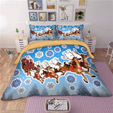 Christmas series Santa Claus Xmas printed Duvet / Quilt Cover set HD printed bed linens set queen twin bedding set 3pcs