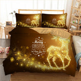 Christmas series Santa Claus Xmas printed Duvet / Quilt Cover set HD printed bed linens set queen twin bedding set 3pcs