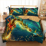 Christmas series Santa Claus Xmas printed Duvet / Quilt Cover set HD printed bed linens set queen twin bedding set 3pcs