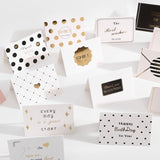 15pcs/lot Mix Designs thank you for you best wishes Folding card gift message card DIY decoration Holiday greeting card envelope