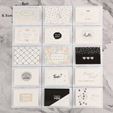 15pcs/lot Mix Designs thank you for you best wishes Folding card gift message card DIY decoration Holiday greeting card envelope
