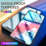 Apple iPhone 11 pro Max X XS Max XR HD Tempered Glass Film Screen Protector Full Protective Cover + install tool