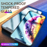 Apple iPhone 11 pro Max X XS Max XR HD Tempered Glass Film Screen Protector Full Protective Cover + install tool