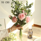 YO CHO Bride's Artificial Silk Wedding Bouquet