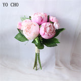 YO CHO Bride's Artificial Silk Wedding Bouquet