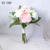 YO CHO Bride's Artificial Silk Wedding Bouquet