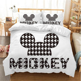 Hot Sale Disney Home Cute Mickey Mouse Bedding Set Cartoon Cotton Bed Linen for Children Boys Girl Gift Duvet Cover Flat Sheet