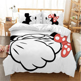 Hot Sale Disney Home Cute Mickey Mouse Bedding Set Cartoon Cotton Bed Linen for Children Boys Girl Gift Duvet Cover Flat Sheet