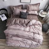 Classic Red Christmas Snowflake Bedding Set Unicorn Bed Linen Duvet Cover Flat Sheet Pillowcase Sets Queen King Twin Full Size