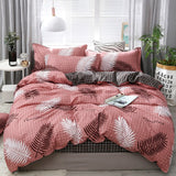 Solstice Cartoon Pink Love symbol Bedding Sets 3/4pcs Children's Boy Girl And Adult Bed Linings Duvet Cover Bed Sheet Pillowcase