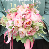 YO CHO Bride's Artificial Silk Wedding Bouquet