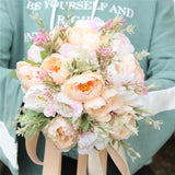 YO CHO Bride's Artificial Silk Wedding Bouquet