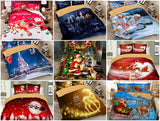 Christmas series Santa Claus Xmas printed Duvet / Quilt Cover set HD printed bed linens set queen twin bedding set 3pcs
