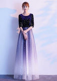 DongCMY Long Formal Navy Dress Plus Size