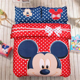 Minnie mouse Bedding Set Cover pillowcase quilt mickey mouse cartoon