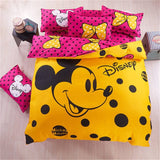 Minnie mouse Bedding Set Cover pillowcase quilt mickey mouse cartoon