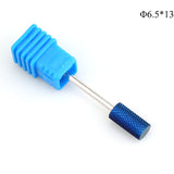 ERUIKA 6 Types Blue Tungsten Carbide Nail Drill Electric Manicure Machine Accessories Bits Milling Cutter Burr Nail Art Tools