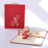 3D Pop up Birthday Cards Christening Baby Shower Invitations Laser Cut Thank You Gifts Cards Anniversary Christmas with Envelope