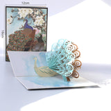 3D Pop up Birthday Cards Christening Baby Shower Invitations Laser Cut Thank You Gifts Cards Anniversary Christmas with Envelope
