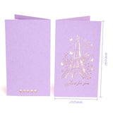 3D Pop up Birthday Cards Christening Baby Shower Invitations Laser Cut Thank You Gifts Cards Anniversary Christmas with Envelope