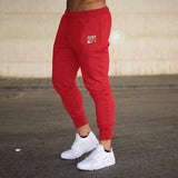 Male Trousers Casual Pants Sweatpants Men Gym Muscle Cotton Fitness Workout hip hop Elastic Pants