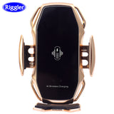 Two-Point Smart Induction Wireless Charger Car Mount 10W Fast Charge Holder for Samusng S10/10+/9/8 Note9 Iphone XS XR XS MAX Qi