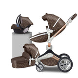Free shipping  Hot Mom Luxury 4 in 1 Baby Stroller High Landscape Stroller CE standard with mom bag Newborn Pram Light Carriage