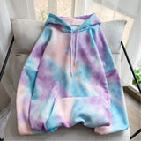 Hip Hop Hoodies Men Fashion Tie Dyed Printing Casual Hooded Sweatshirt Man Streetwear Wild Loose Autumn Hoodie Men Hoody M-2XL