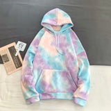 Hip Hop Hoodies Men Fashion Tie Dyed Printing Casual Hooded Sweatshirt Man Streetwear Wild Loose Autumn Hoodie Men Hoody M-2XL