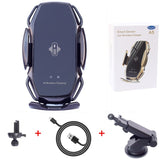 Two-Point Smart Induction Wireless Charger Car Mount 10W Fast Charge Holder for Samusng S10/10+/9/8 Note9 Iphone XS XR XS MAX Qi