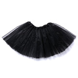 Short Tulle Skirt Slip 40cm Dance Halloween Petticoat Elastic Waist Girls Ballet Womens Summer Beach Underskirt Rockabilly Tutu