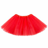 Short Tulle Skirt Slip 40cm Dance Halloween Petticoat Elastic Waist Girls Ballet Womens Summer Beach Underskirt Rockabilly Tutu
