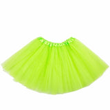 Short Tulle Skirt Slip 40cm Dance Halloween Petticoat Elastic Waist Girls Ballet Womens Summer Beach Underskirt Rockabilly Tutu