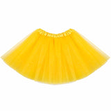 Short Tulle Skirt Slip 40cm Dance Halloween Petticoat Elastic Waist Girls Ballet Womens Summer Beach Underskirt Rockabilly Tutu