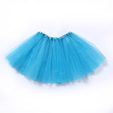 Short Tulle Skirt Slip 40cm Dance Halloween Petticoat Elastic Waist Girls Ballet Womens Summer Beach Underskirt Rockabilly Tutu