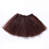 Short Tulle Skirt Slip 40cm Dance Halloween Petticoat Elastic Waist Girls Ballet Womens Summer Beach Underskirt Rockabilly Tutu